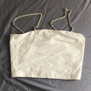 SOLD 🌟 rhinestone strap crop top